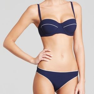 Tory Burch Riviera Navy Bikini Swim Small